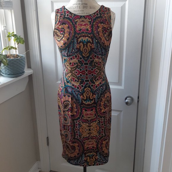 Joseph Ribkoff Patterned Dress - Picture 1 of 5